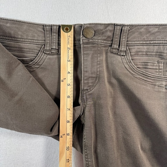 Democracy Jeans Womens 4 Brown Skinny Ab Technology Low Rise Stretch - Picture 8 of 11